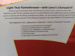 Pokemon TCG Celebrations Collection Lance's Charizard V Factory Sealed Box - Image 3