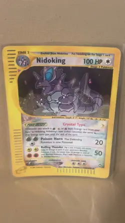 Pokemon Nidoking Crystal Type Aquapolis 150/147 | - Image 1
