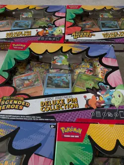 5x New Pokemon TCG Ascended Heroes First Partners Deluxe Pin Collection Boxes - Image 4