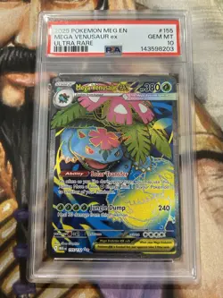 Mega Venusaur ex 155/132 Pokemon Mega Evolution Ultra Rare English - PSA 10 🔥 - Image 1