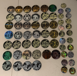 Pokemon Coin Lot of 61 Plastic Collectible Charizard Blastoise Pikachu - Image 1