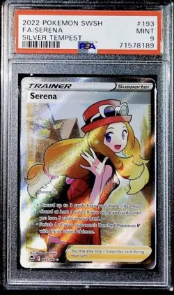 Pokemon Silver Tempest Serena Trainer 193/195 Full Art PSA 9 Gem Mint - Image 1
