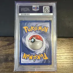 1999 POKEMON BASE SET 1ST EDITION-YELLOW CHEEKS #58 PIKACHU PSA 8 - Image 2