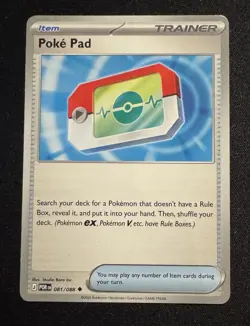 4x Poke Pad 081/088 x4 - NM Perfect Order Pokemon Playset ME03 - Image 4