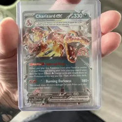 Pokemon TCG Charizard EX 125/197 Double Rare Holo SV03 Obsidian Flames NM - Image 1