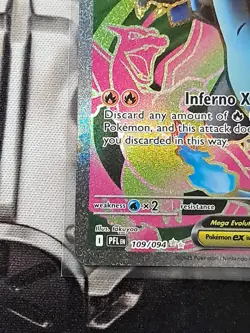 Pokemon TCG - Mega Charizard X ex 109/094 Me02: PFL Holo - NEAR MINT - Image 3