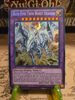 YuGiOh Blue-Eyes Twin Burst Dragon MP17-EN056 Mega-Tins Mega Pack 1st Edition LP - Image 1