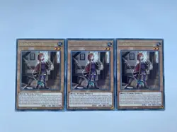 3 x MZMU-EN092 - Adamancipator Researcher - Rare 1st Ed Playset YuGiOh - Image 1