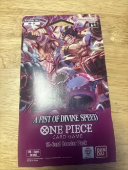One Piece Sleeved Booster Pack Op-11 A Fist of Divine Speed English New Sealed - Image 1