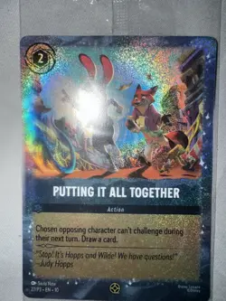 (RARE) Putting It All Together Disney Lorcana Zootopia Holo Foil - Image 3
