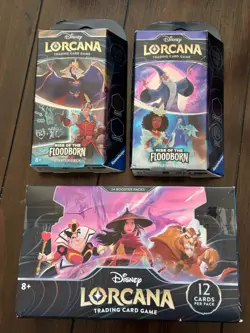 Disney Lorcana TCG Rise of the Floodborn Booster Box with Starter Decks (2) - Image 1