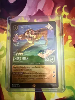 Disney Lorcana - SHERE KHAN Fearsome Tiger - 88/204 Legendary Foil - Image 1