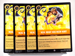 Disney Lorcana TCG Into the Inklands Heal What Has Been Hurt 26/204 Common x4 - Image 1