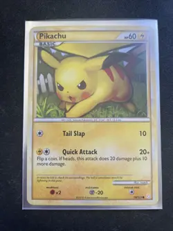 Pikachu 78/123 LP/NM HeartGold and SoulSilver & HGSS Pokemon TCG Set Card 2010 - Image 3