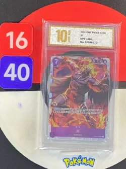 One Piece Card Game: Romance Dawn OP01 Chinese King OP01-096 Grade10 - Image 1