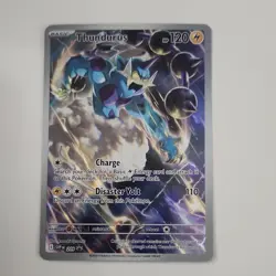 Pokemon Thundurus 209 SVP Scarlet & Violet Promo Holo Basic 120 HP TCG Card - Image 1