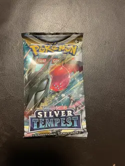 1x Pokemon Silver Tempest Booster Pack (10 Cards, /195) from Factory Sealed Box - Image 2