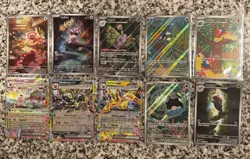 Pokemon TCG English Mixed Card LOT OF 10 IR & EX Assorted NM FRESH - Image 1