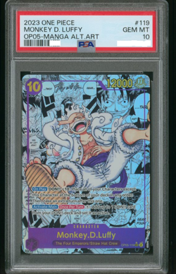 One Piece Card Game OP05-119 Manga Rare Original Awakaning of the new era PSA 10 - Image 1
