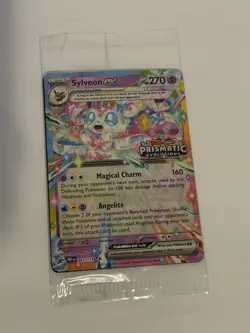 Pokemon TCG Sylveon ex - 041/131 (Prismatic Evolutions Stamp) Promo Card SEALED - Image 1
