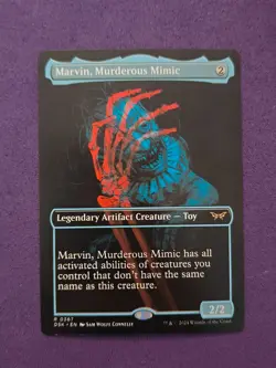 Marvin, Murderous Mimic (Showcase) [Duskmourn House of Horror] MTG Magic # 0367 - Image 1