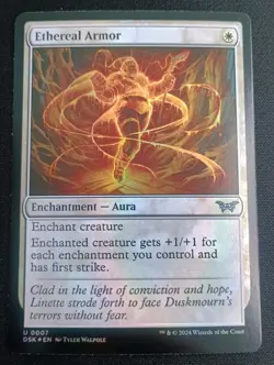MTG Duskmourn - Ethereal Armor - Foil - Image 1