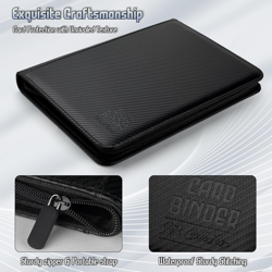 Trading Card Binder, Premium 9 Pocket Double Sided 540 Pocket PU Card Collection - Image 2