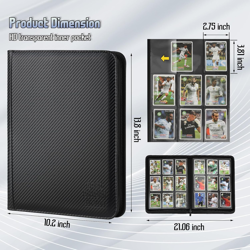 Trading Card Binder, Premium 9 Pocket Double Sided 540 Pocket PU Card Collection - Image 3