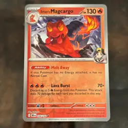 Ethan's Magcargo 036/182 Pokemon Card Pokemon TCG Holo - Image 1