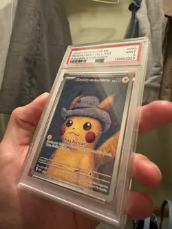 2023 POKEMON SVP EN-SV BLACK STAR PROMO #085 PIKACHU WITH GREY FELT HAT PSA 9 - Image 2