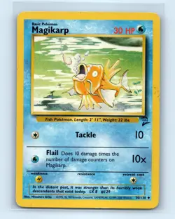 Pokemon tcg Base Set 2 Magikarp Moderately played - Image 1