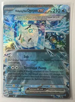 2025 Pokemon Prismatic Evolutions Wellspring Mask Ogerpon ex #027/131 - Image 1