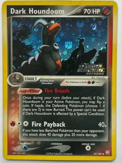 Dark Houndoom Reverse Holo Stamped 37/109 Pokemon TCG Team Rocket Returns - Image 1
