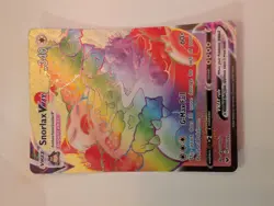 POKEMON SNORLAX VMAX Rainbow Rare SECRET 206/202 SWSH Base Set Full Art NM - Image 1