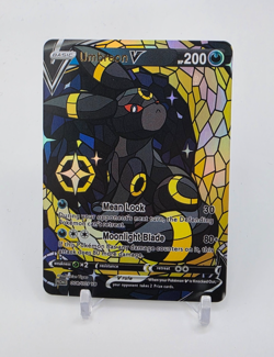 Custom HOLO STAINED GLASS Umbreon Card Holo Umbreon READ DESCRIPTION BELOW - Image 1