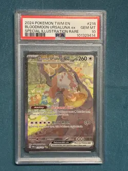 POKEMON! Bloodmoon Ursaluna ex 216/167 SV06: Twilight Masquerade PSA 10 GEM MINT - Image 1