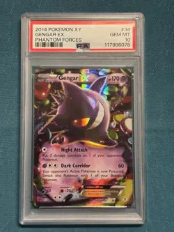POKEMON! Gengar EX 34/119 Ultra Rare XY: Phantom Forces NEW CERT PSA 10 GEM MINT - Image 1