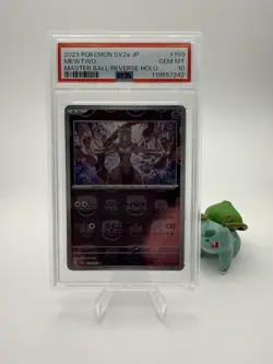 Pokemon Mewtwo 150/165 Sv2a Master Ball Reverse Holo Japanese PSA 10 (2023) - Image 1