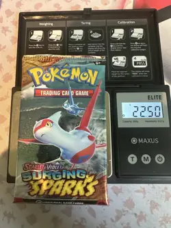 22.50g! HEAVY - Pokemon TCG Surging Sparks Booster Pack Sealed- Possible GODU - Image 1