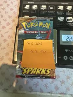 22.50g! HEAVY - Pokemon TCG Surging Sparks Booster Pack Sealed- Possible GODU - Image 3