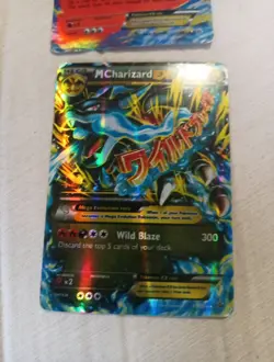 Pokemon Mega M Charizard EX 69/106 Secret Rare 2014 Wild Blaze 300 One Free Rare - Image 3