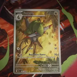 Pokemon Fraxure 100 HP Cross-Cut IR Holo SV Black Bolt 146/086 Stage 2 - Image 3