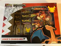 Pokemon TCG Celebrations Collection Lance's Charizard V Box - Image 1