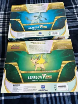 Pokemon TCG Glaceon VSTAR & Leafeon VSTAR Special Collection 2 Sealed Boxes NEW - Image 5