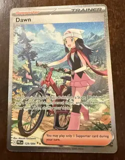 Pokemon Dawn 129/094 Trainer Full Art Holo SIR Me02 Phantasmal Flames - Image 1