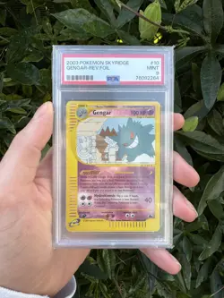 Pokemon TCG Skyridge Gengar Reverse Holo Card 10/144 PSA Graded 9 - Image 1