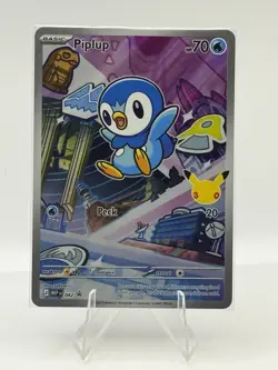 Pokemon PIPLUP MEP 042 - 1st Partner FULL ART PROMO - MINT NEW NO PLAY - Image 1
