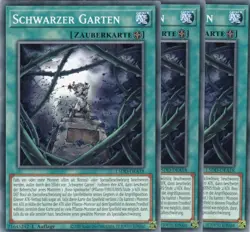 yugioh 3x Schwarzer Garten L5DD-DEA18 COMMON 1AUFLAGE DEUTSCH - Image 1
