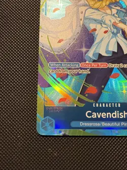 Bandai One Piece Card Game OP10-045 Cavendish R Parallel Mint Holo Card - Image 5