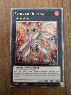 Yu-Gi-Oh! RA04-DE167 Evolzar Dolkka Plat SecR NM 1s - Image 1